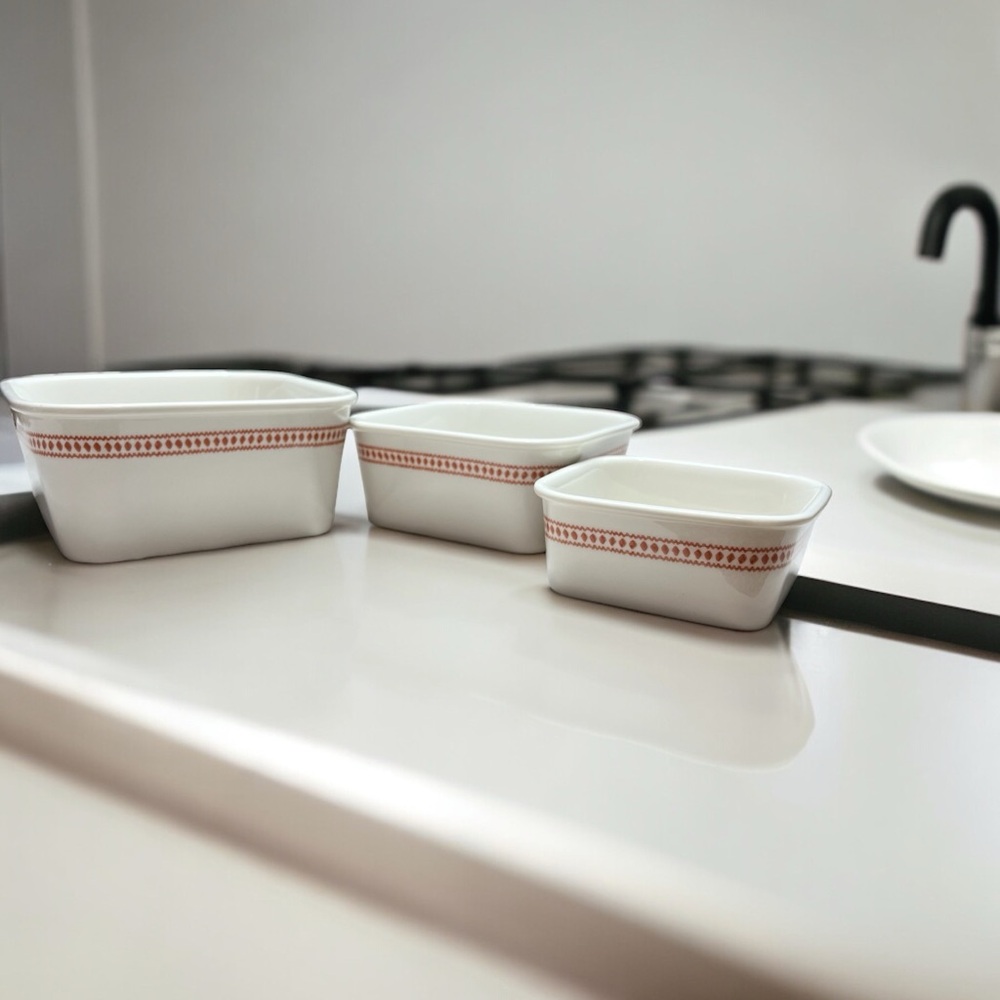 Hearth and Hand by Magnolia set of 3‎ Harvest porcelain containers (no lids)